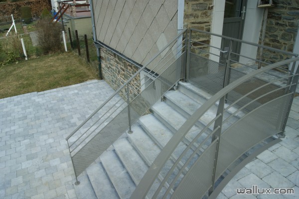 Garde-corps escalier de terrasse
