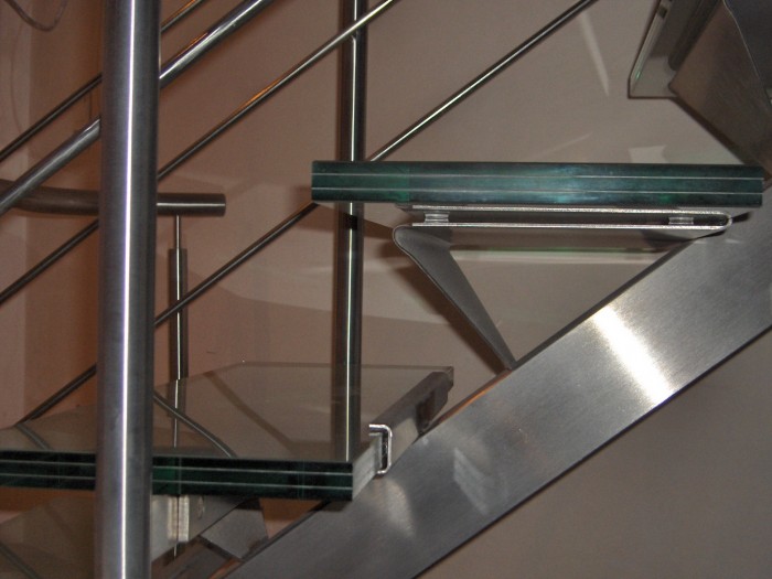 Escalier en verre