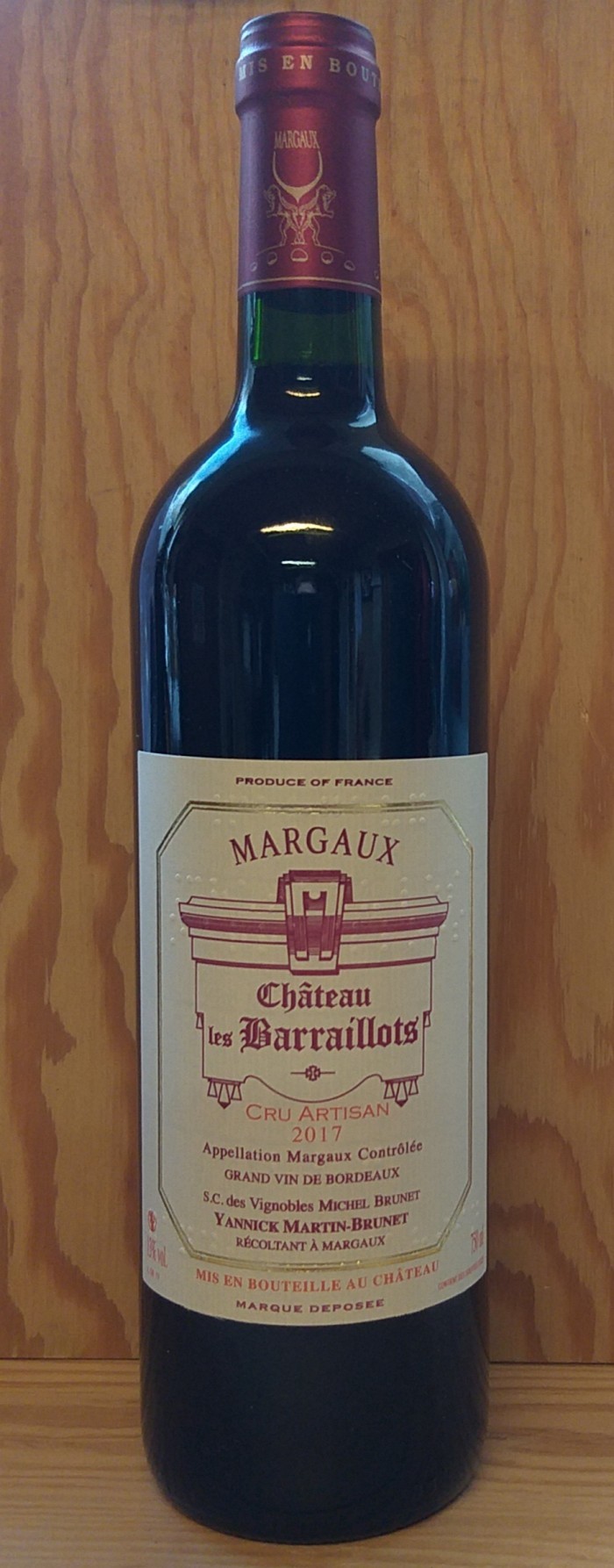 Château Les Barraillots  Margaux 2019