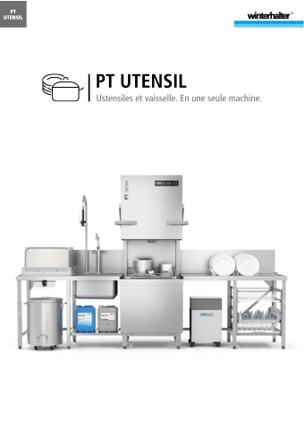 Winterhalter - Ustensiles et vaisselle. En une seule machine.