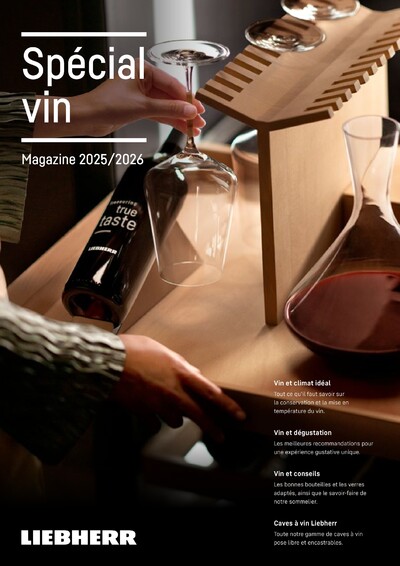 Liebherr - Catalogue spécial vin