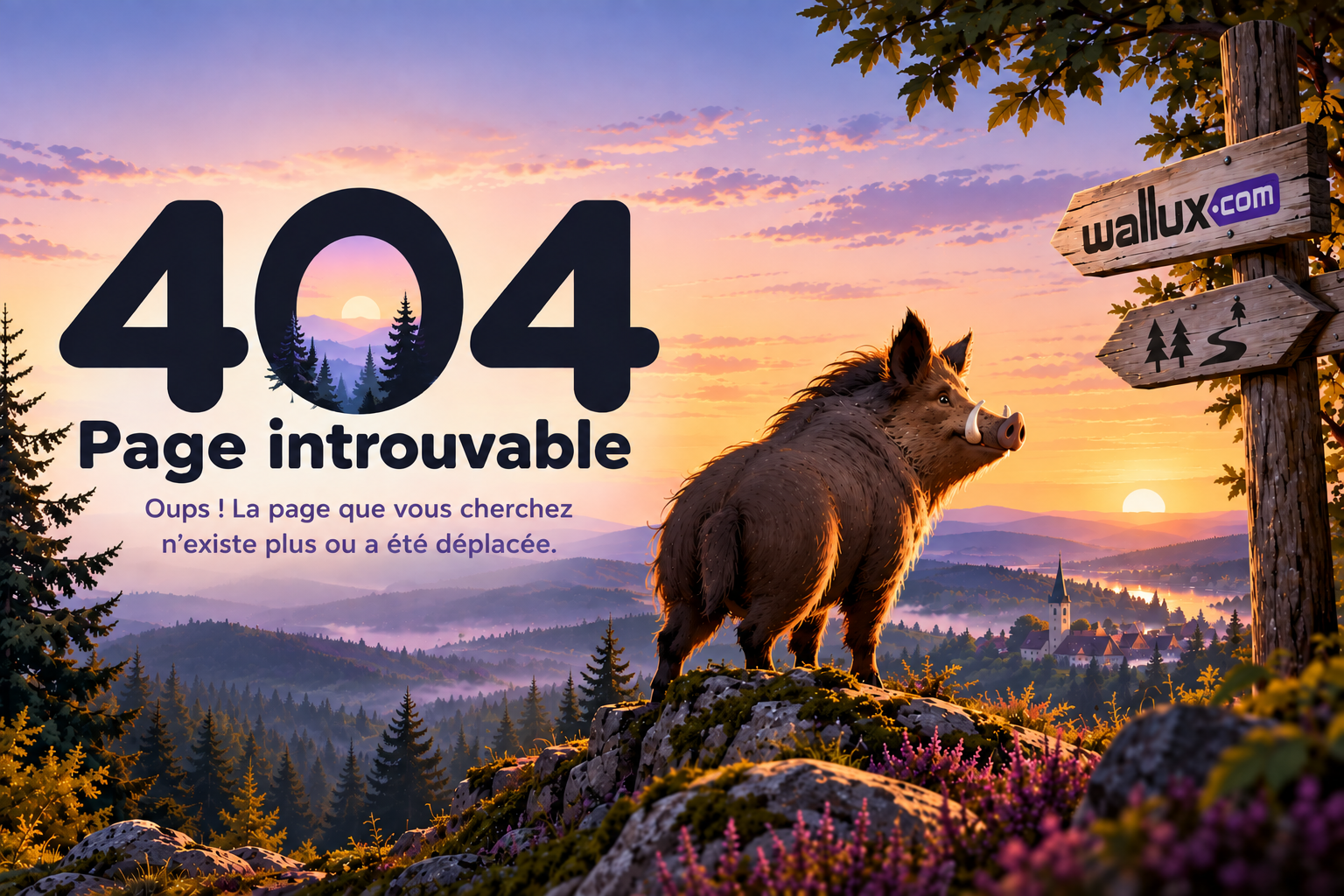 Erreur 404 - Page introuvable